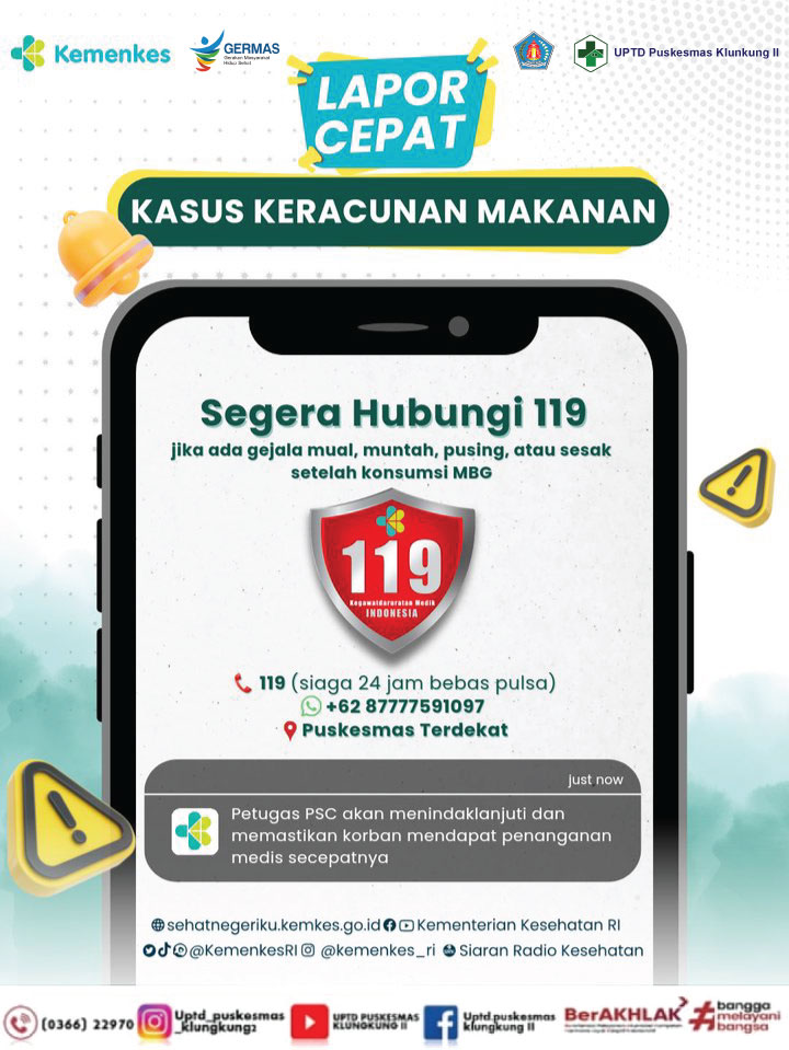 cara lapor keracunan MBG (Makan Bergizi Gratis)