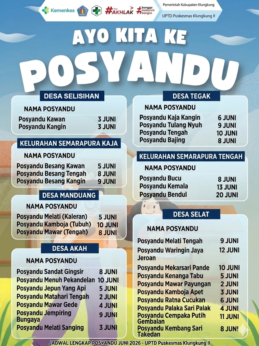 JADWAL posyandu Juni