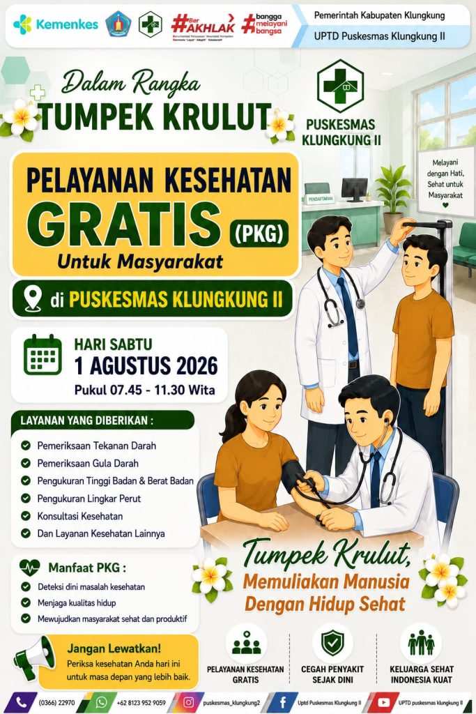 Pemeriksaan Kesehatan Gratis Puskesmas Klungkung II