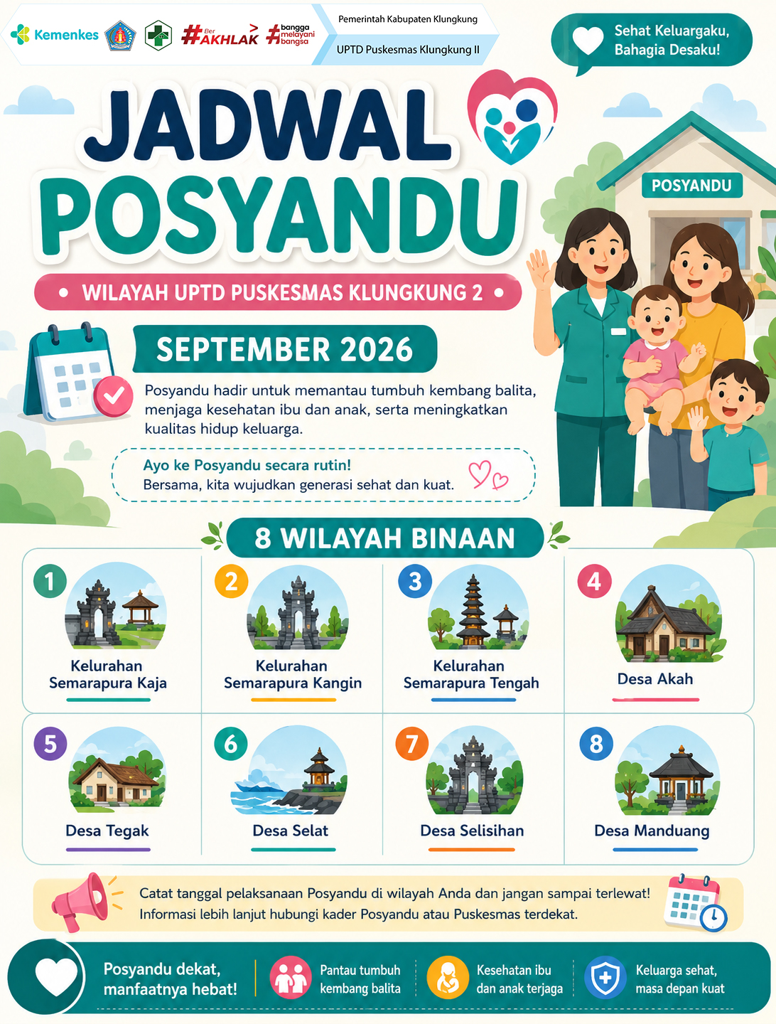 JADWAL POSYANDU BULAN SEPTEMBER 2026